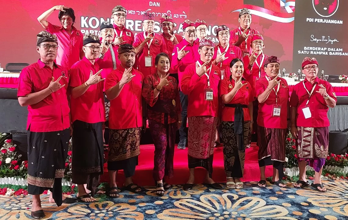 PDIP Gaspol Hadapi Pemilu 2029, Koster Kembali Pimpin Bali Tiga Periode Konferda PDIP di Bali. Foto : Ist