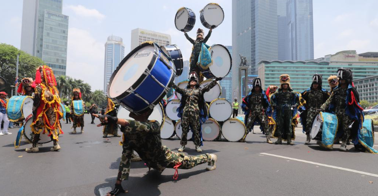 Gladi resik pendukung acara HUT TNI. Foto : Ist