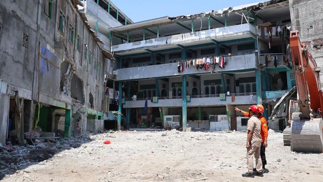 Lokasi Mushola Ponpes Al Khoziny di Sidoarjo. Foto : Ist