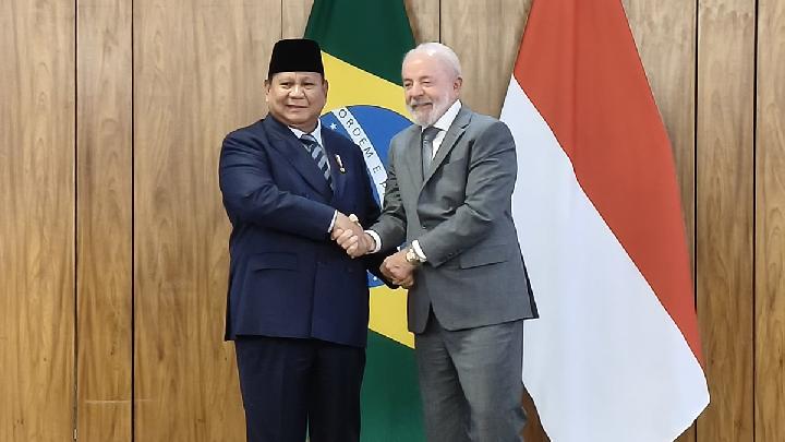 Prabowo Ajak Presiden Brazil Lula da Silva Rayakan Ulang Tahun di Istana Negara Presiden Prabowo bersama Presiden Brazil Luiz Inacio Lula da Silva. Foto : Ist