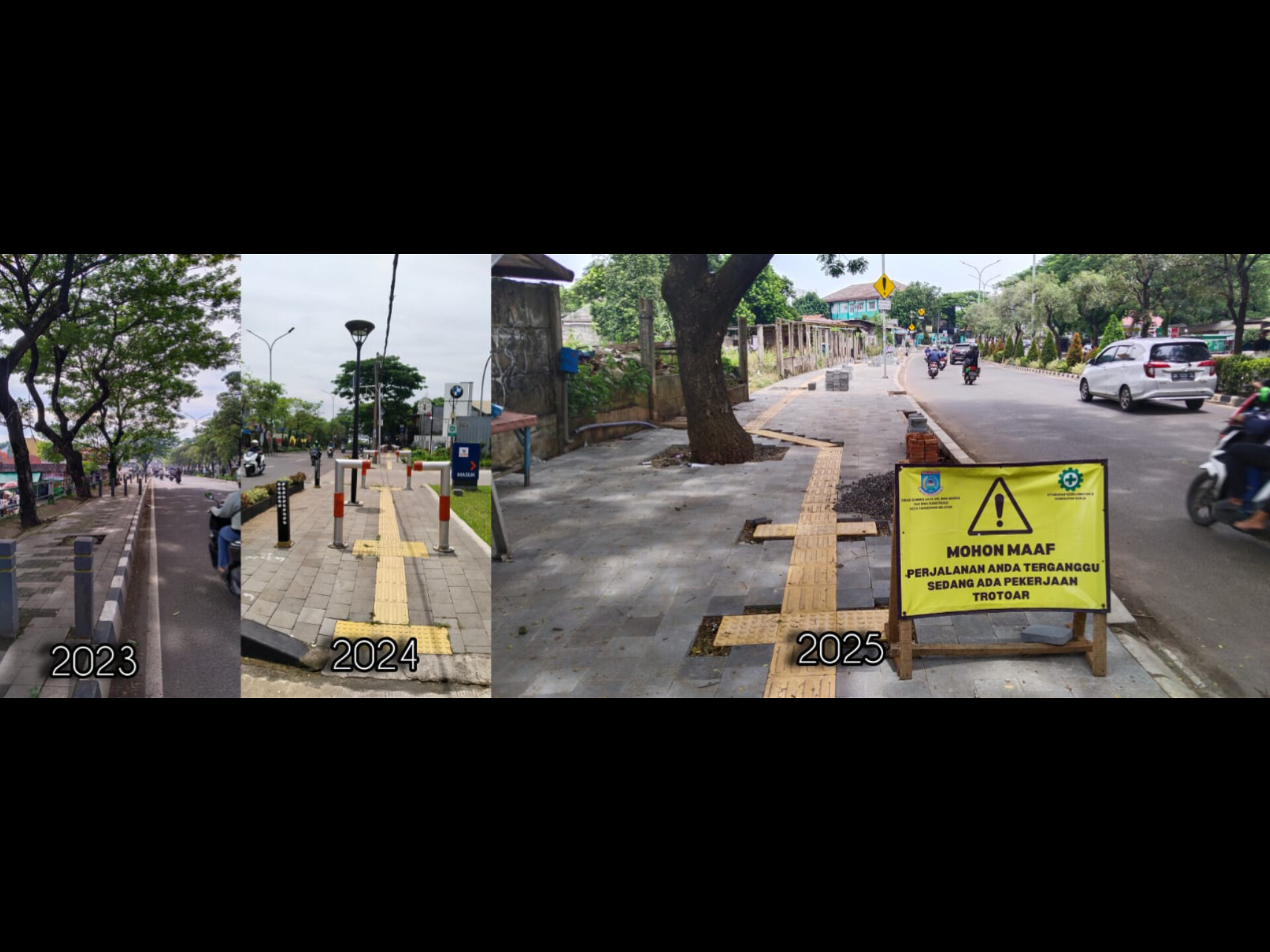 Trotoar di Ciater Raya