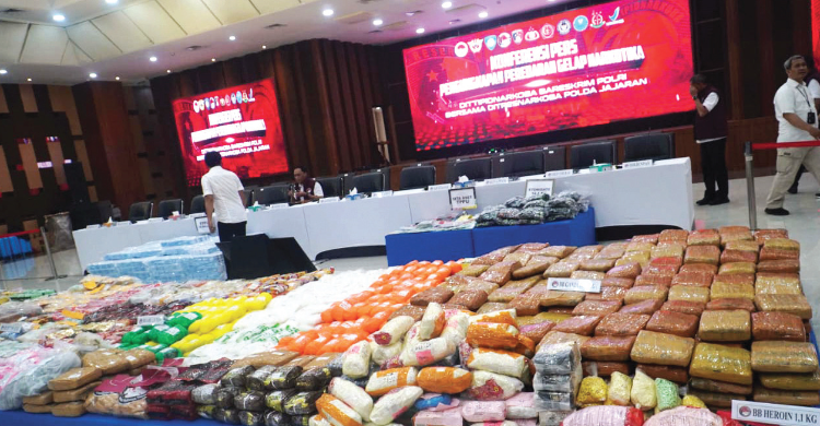 Sita Rp221 Miliar, 51.763 Tersangka: Polri Perketat Perang terhadap Gembong Narkoba Barang bukti narkoba. Foto : Ist