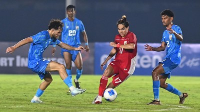 Tampil Dominan, India Tekuk Timnas 2-1 Laga Timnas U-23 versus Timnas India. Foto : Ist