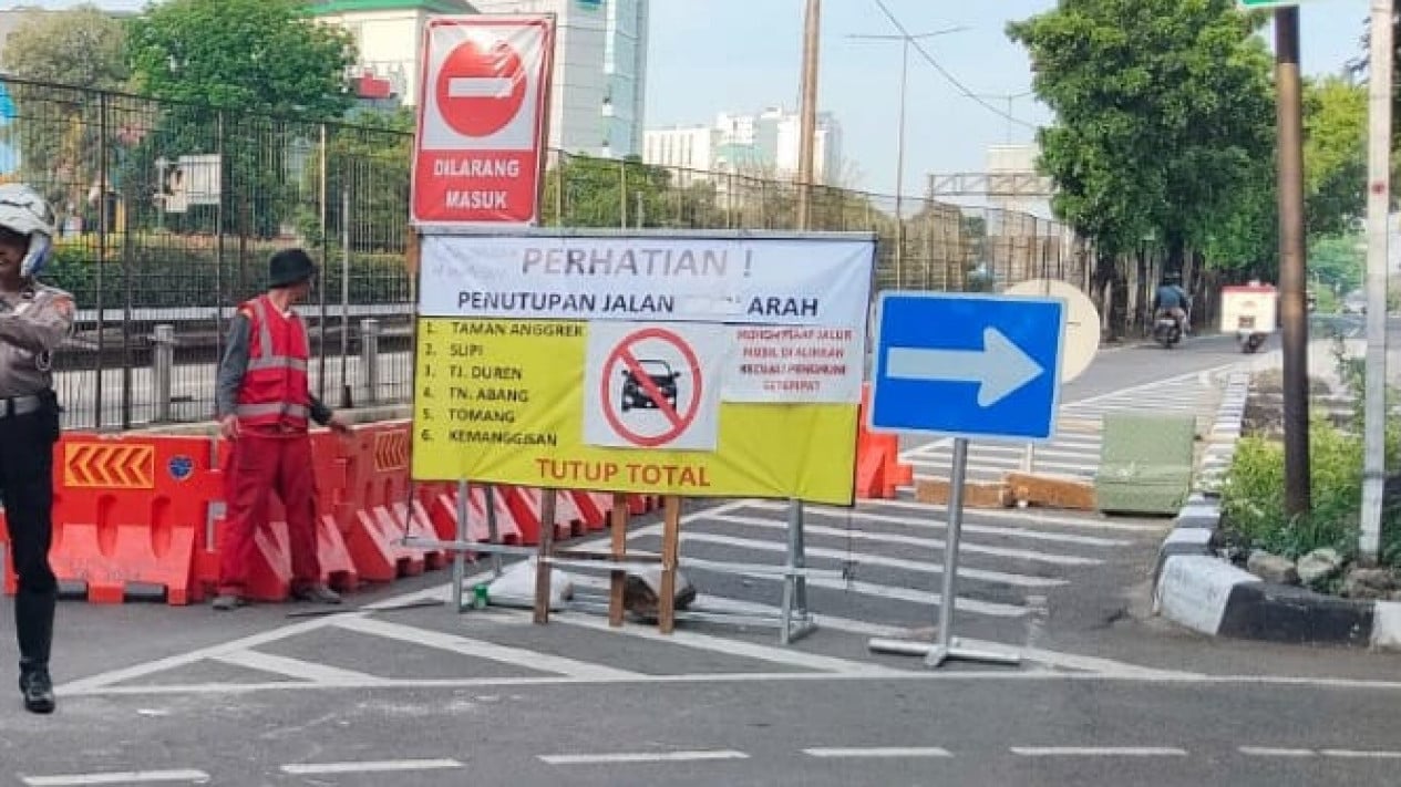 Titik Kemacetan Parah Di DKI Semakin Banyak Proyek di Jalan Arjuna Selatan, Jakarta Barat. Foto : Ist