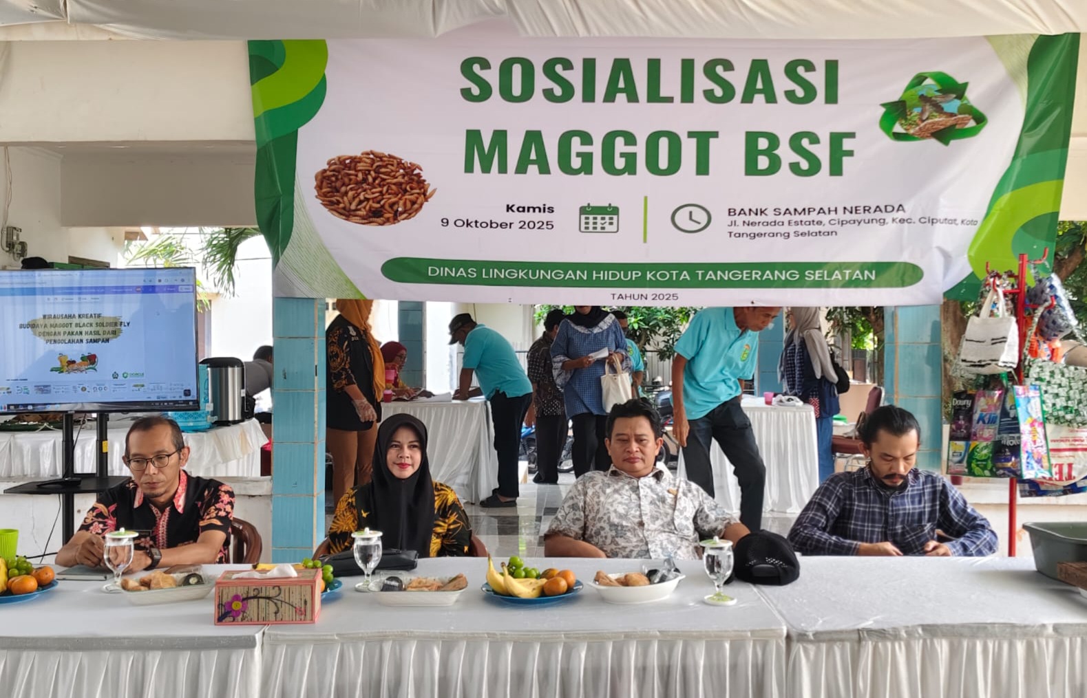 Warga Cipayung Antusias Ikuti Sosialisasi Budidaya Maggot BSF, Solusi Cerdas Atasi Sampah Organik Foto : Ist