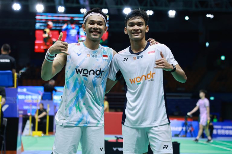 Fajar/Rian ganda putra wakil Indonesia di BWF World Tour Finals 2025. Foto : Ist