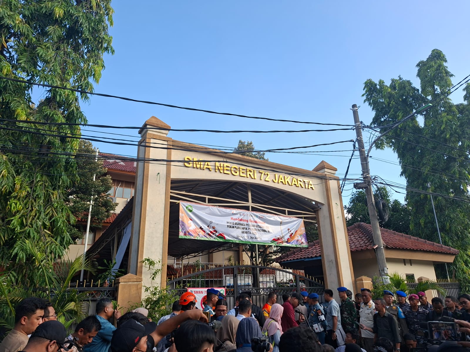 Gedung SMA 72 Jakarta Utara. Foto : Ist