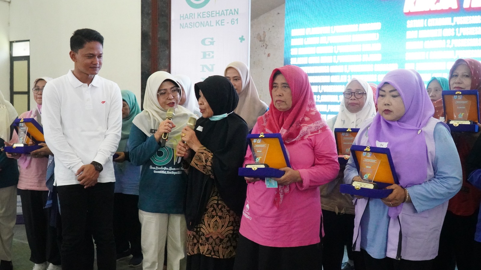 Bupati Pandeglang, Raden Dewi Setiani, saat menghadiri HKN ke-61 di Grha Pancasila, Selasa (25/11/2025).(Istimewa)