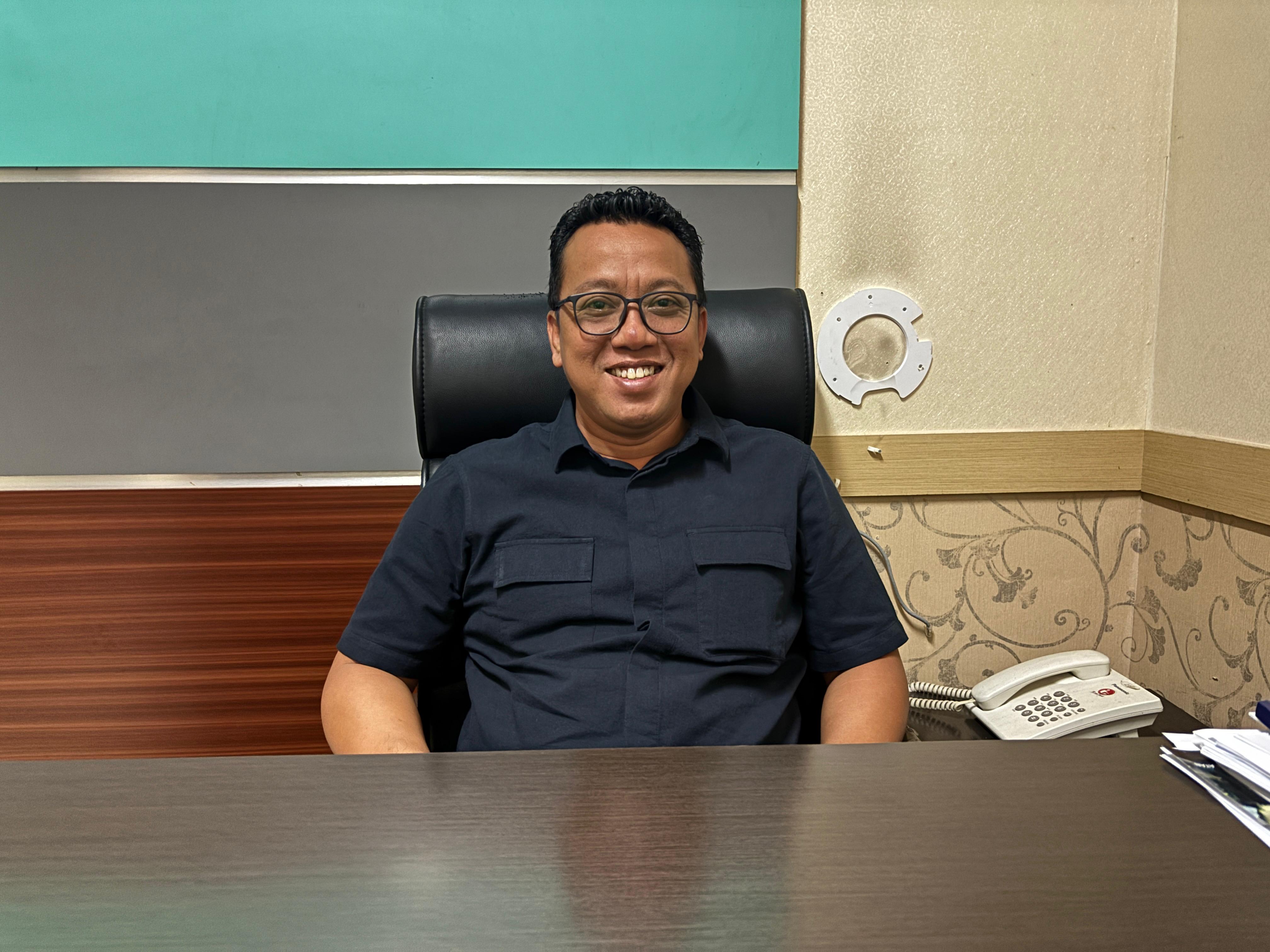 PENJELASAN. Ketua Panitia Pelaksana Konfercab IV PCNU Tangsel, Ahmad Andi Wibowo jelaskan jadwal pelaksanaan Konfercab.