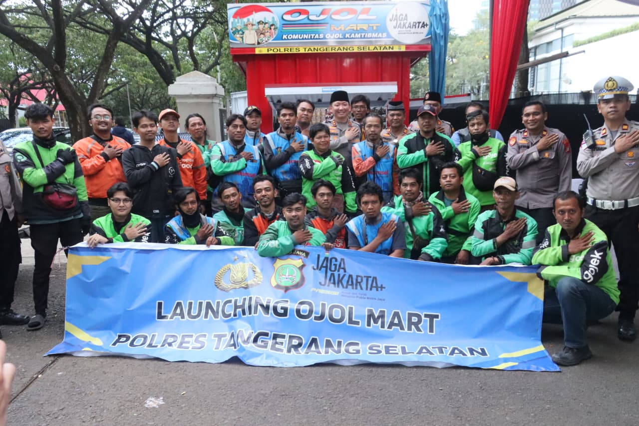 Polres Tangerang Selatan (Tangsel) resmi meluncurkan program inovatif bertajuk “Ojol Mart”, pada Sabtu (8/11).