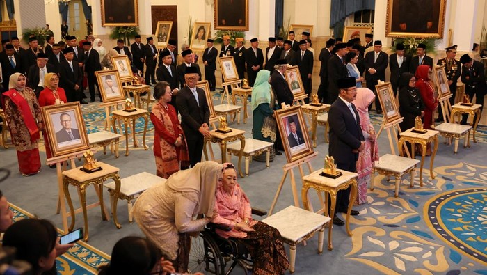 Suasana acara Penganugerahan Gelar Pahlawan di Istana Negara. Foto : Ist
