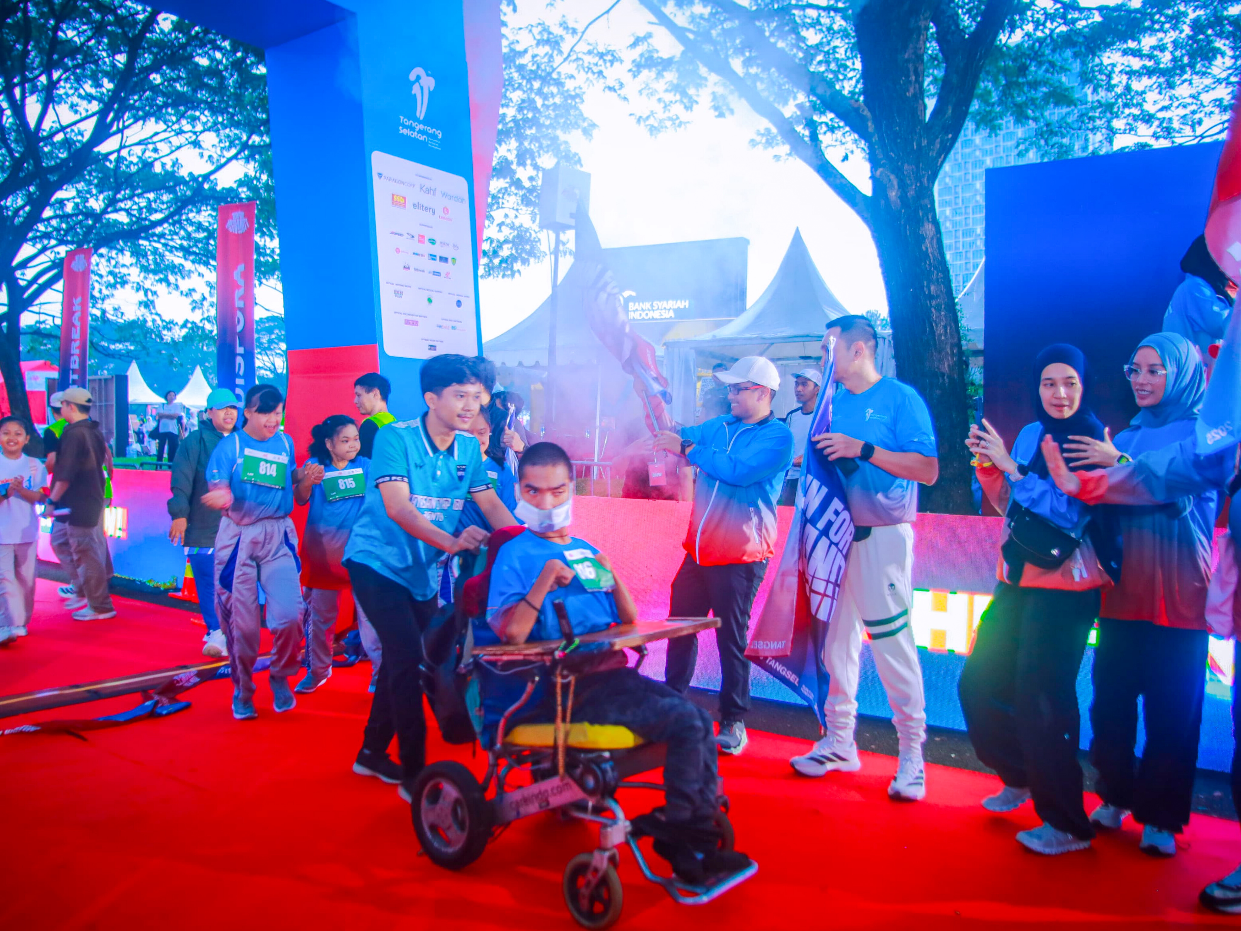Ribuan pelari meriahkan gelaran Tangsel Run for Humanity di BSD, Serpong. (Foto : dok Forkopim Tangsel)