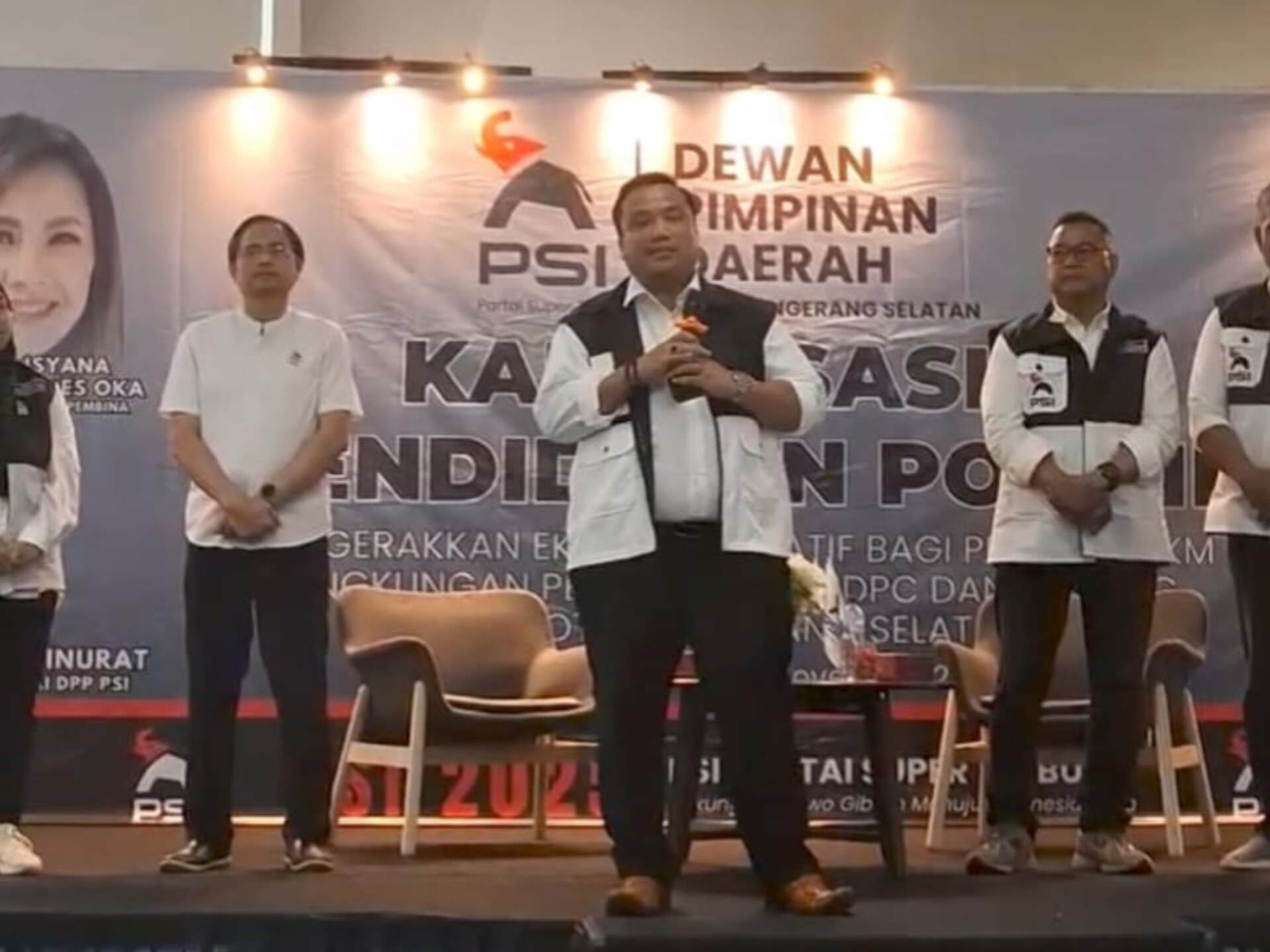 Ketua DPD PSI Tangsel, Steven Jansen