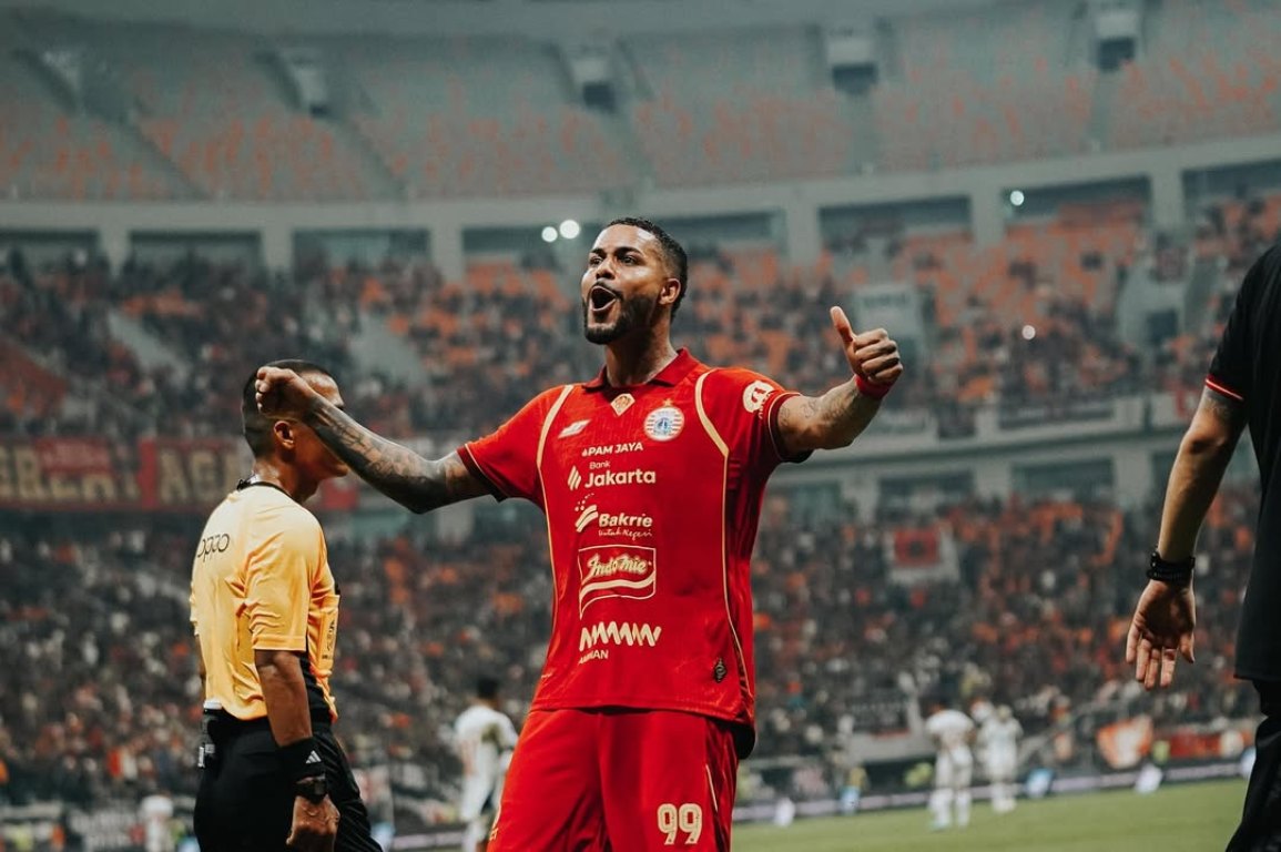 Bomber andalan Persija asal Brazil Emaxwell Souza. Foto : Ist