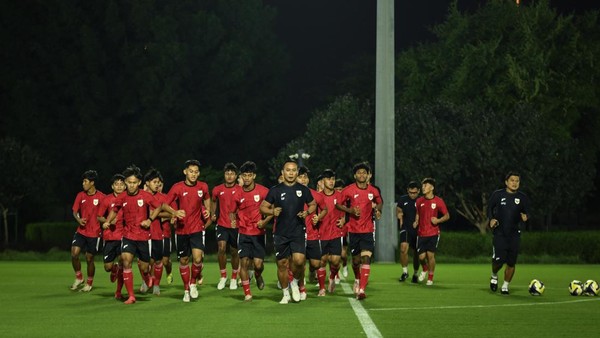 Skuad Timnas U-17 jalani sesi latihan jelang hadapi Brazil. Foto : Ist