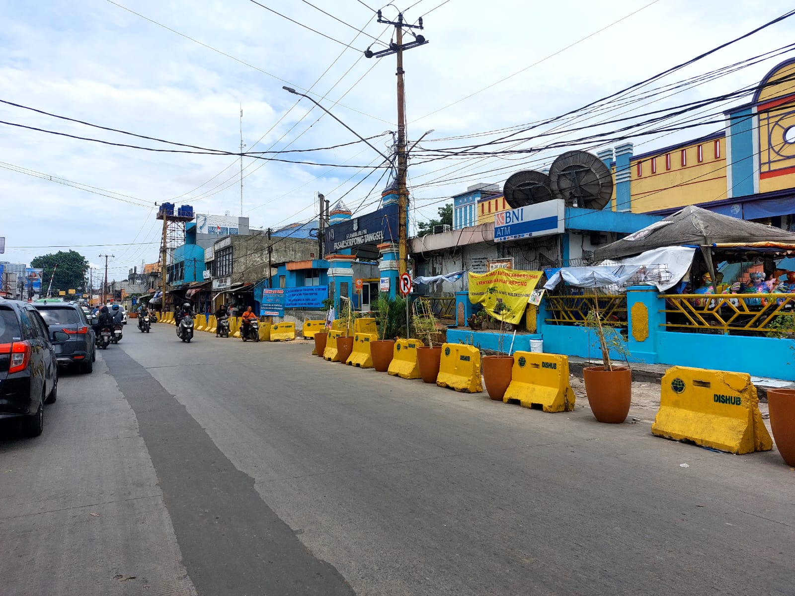 Kondisi terkini Pasar Serpong usai ditertibkan, Senin (10/11). Foto : Rahman/TP