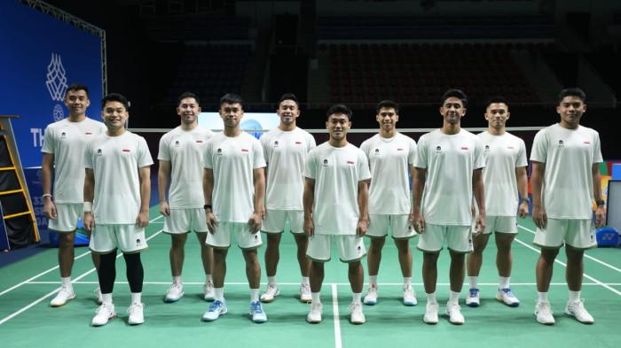 Tim beregu Putra Bulutangkis I dobesia di SEA Games 2025. Foto : Ist