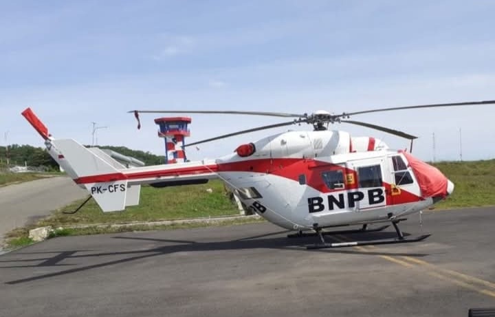 Pesawat helikopter BNPB. Foto : Ist