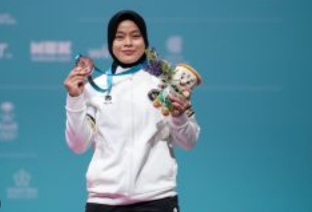 Alya Maulida Kartika Atlet asal Tangerang sukses raih medali perak dari Cabor Angkat Berat SEA Games 2025. Foto : Ist