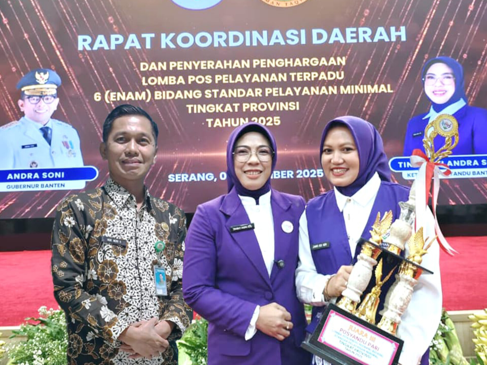 Posyandu Pari, Kelurahan Pamulang Timur, berhasil menyabet Juara 3 Lomba Posyandu 6 Standar Pelayanan Minimal (SPM) Tingkat Provinsi Banten. (tangselpos.id/rmn)