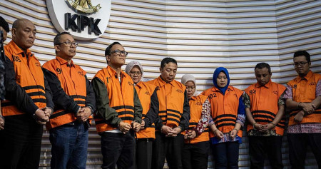 Noel cs tersangka kasus pemerasan di Kemnaker yang tertangkap OTT KPK. Foto : Ist