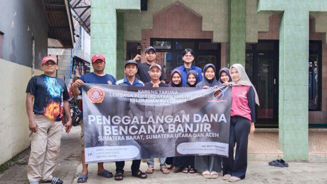GALANG DANA- Karang Taruna Paku Alam gelar kegiatan galang dana untuk korban bencana Sumatera.