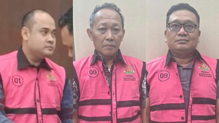 Ketiga Jaksa yang berdinas di Kejari Tangerang yang ditangkap OTT KPK. Foto : Ist