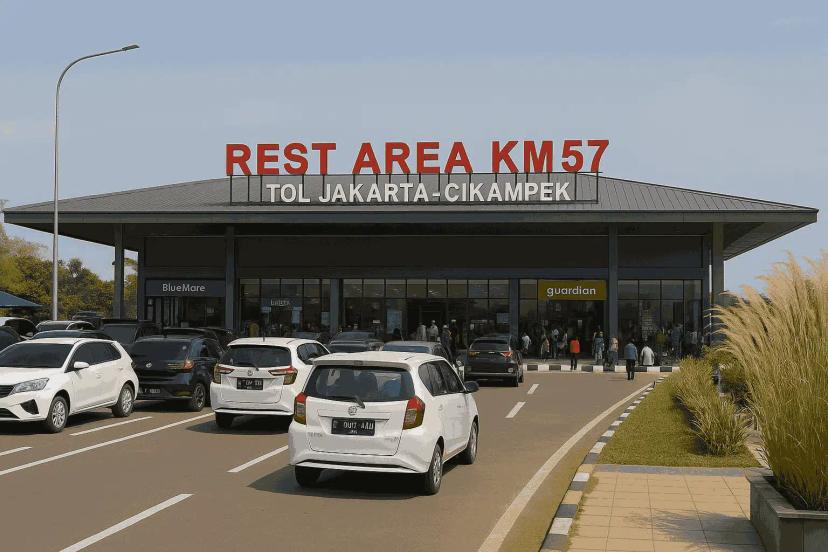 Rest Area Km 57 Tol Jakarta-Cikampek. Foto : Ist