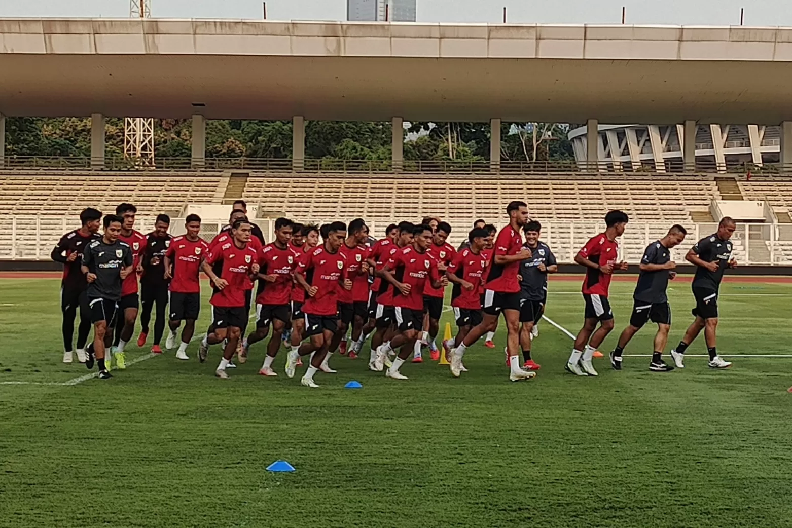 Pasukan Garuda Muda siap mencuri poin penuh saat bertemu Myanmar. Foto : Ist