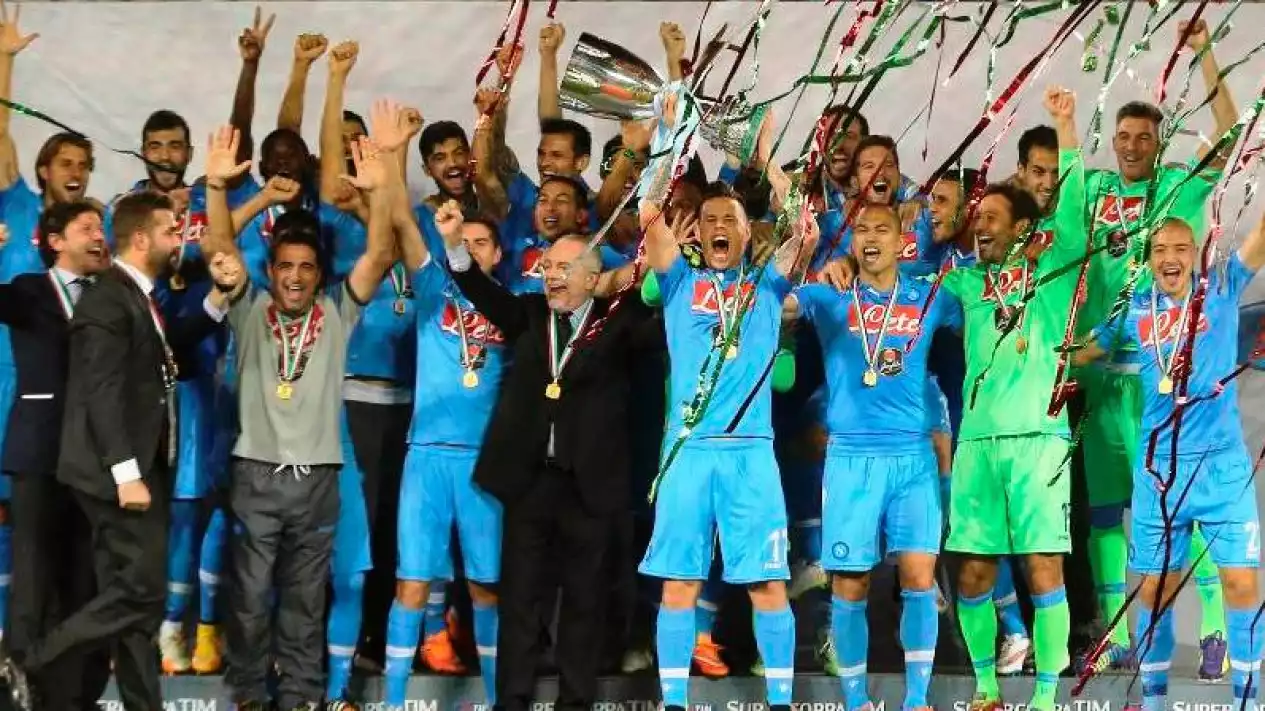 Napoli sukses raih Piala Super Italia. Foto : Ist