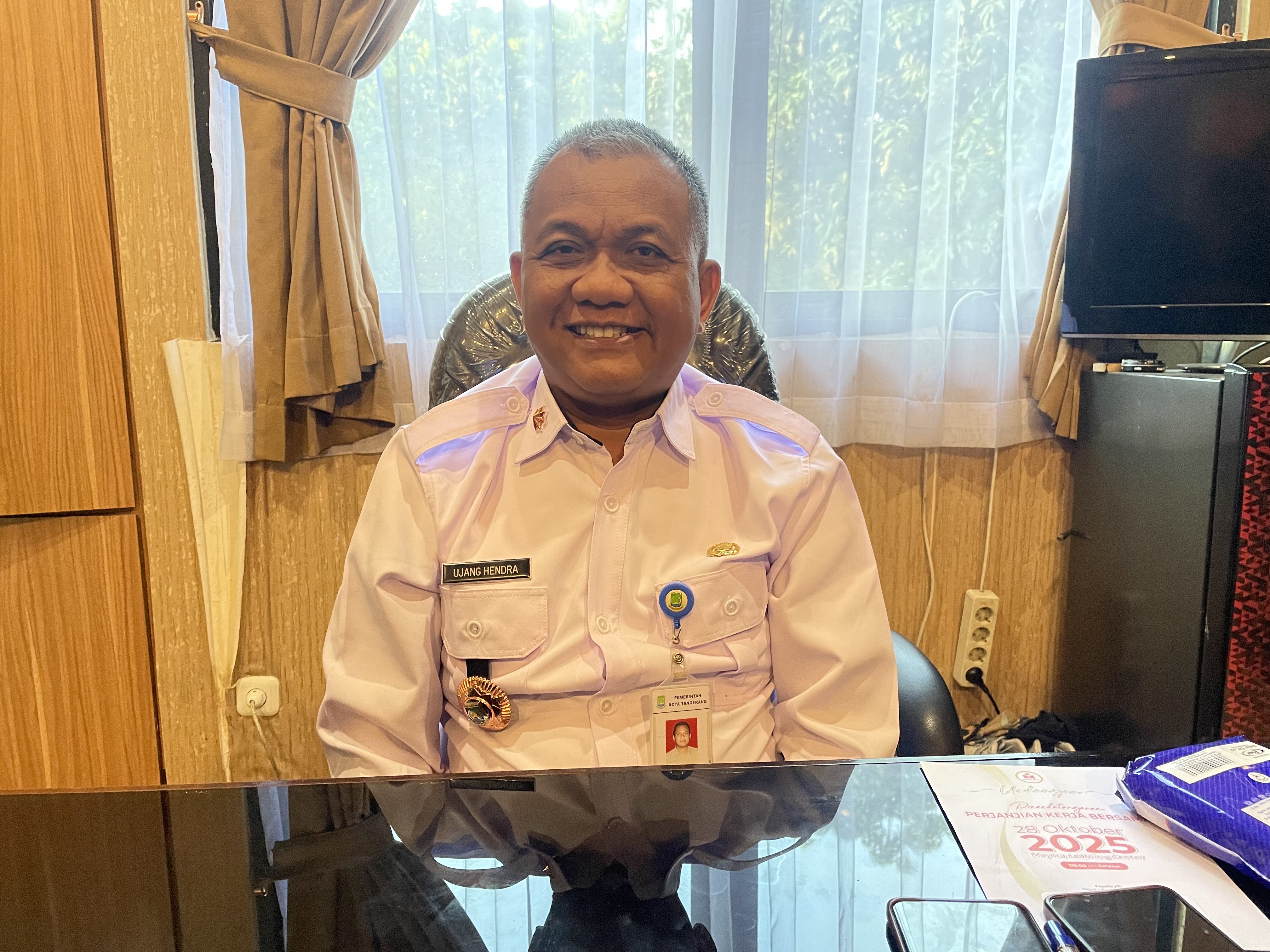 Ujang Hendra Gunawan Kepala Dinas Ketenagakerjaan Kota Tangerang.