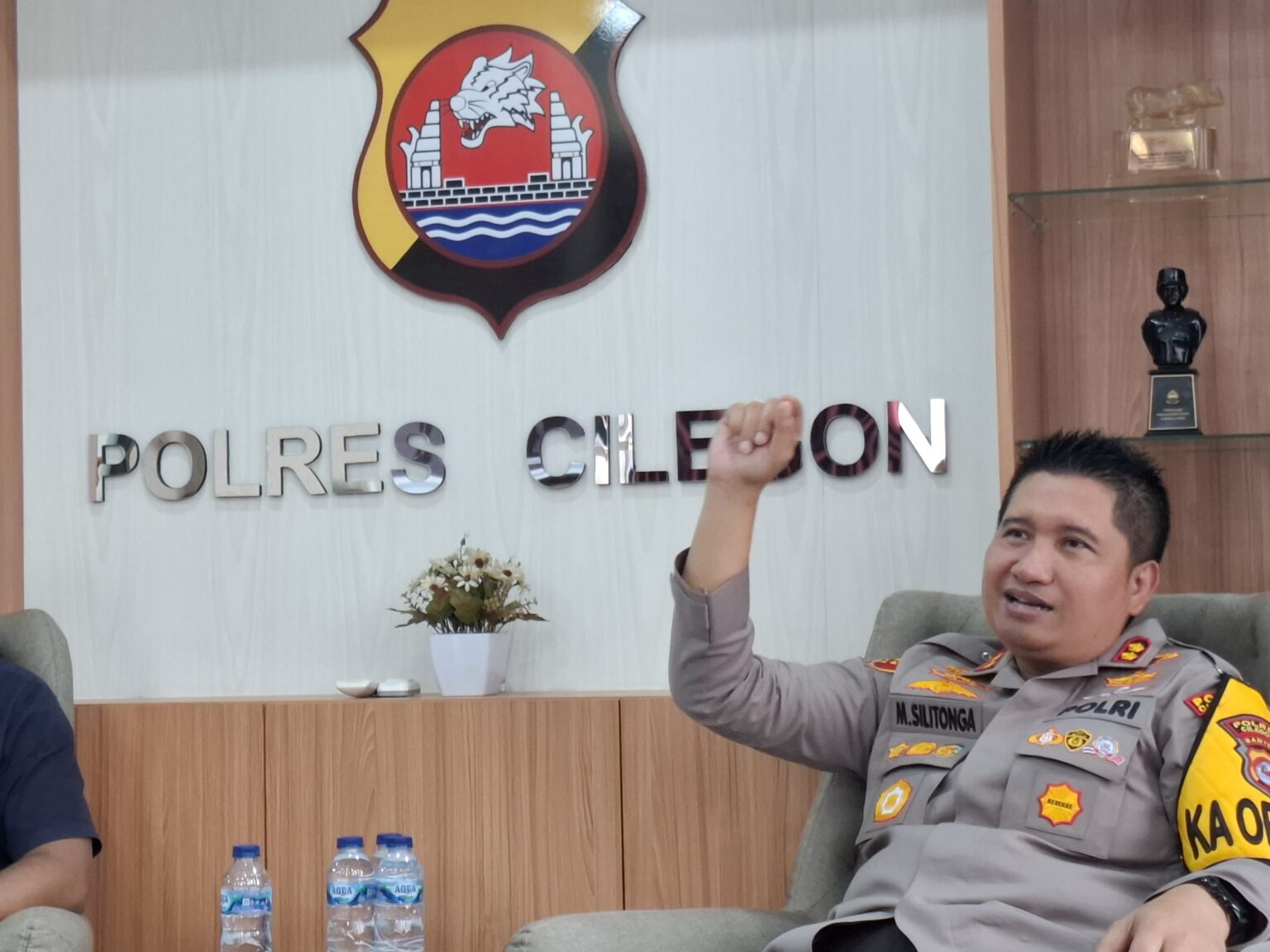 Kapolres Cilegon AKBP Dr. Martua Raja Taripar Laut Silitonga. Foto : Ist