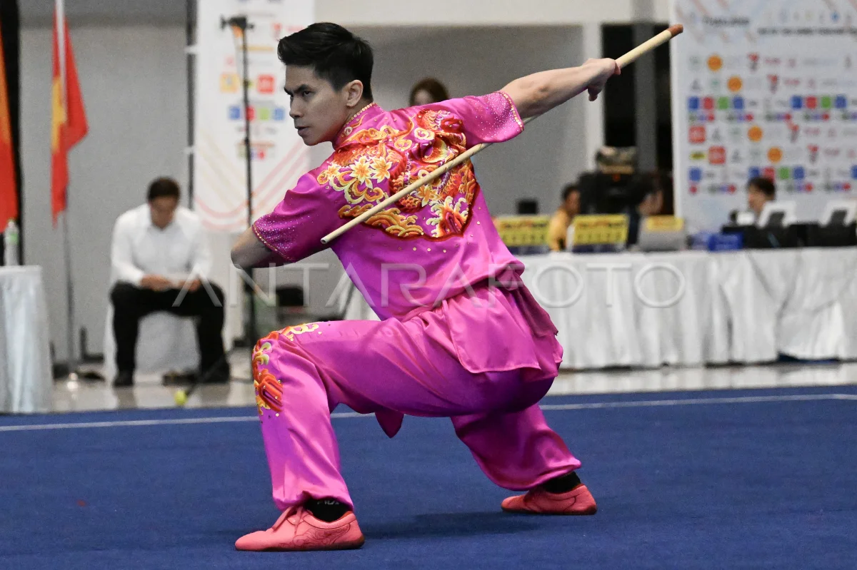 Atlet wushu Edgar Xavier Marvelo sukses raih medali emas di SEA Games 2025. Foto : Ist