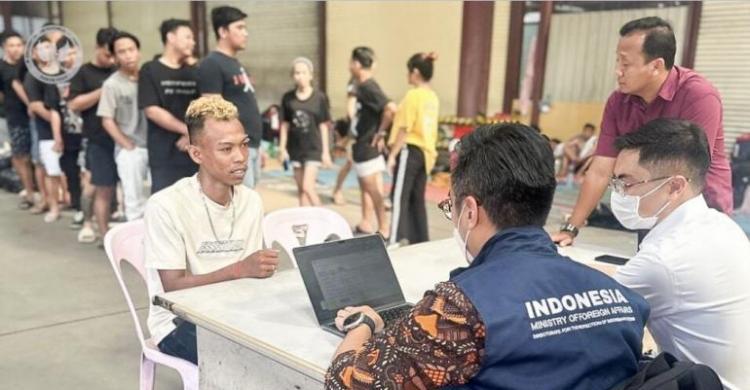 WNI yang melaporkan ke KBRI Phnom Penh. Foto : Ist