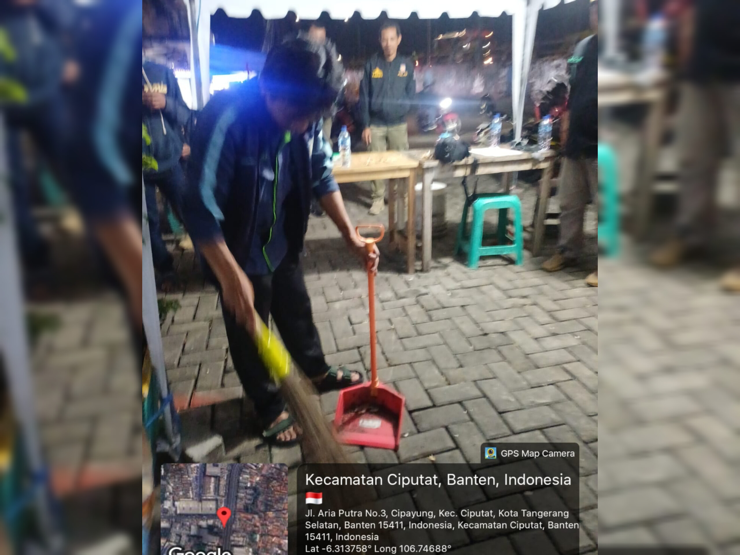 Pelaku yang tertangkap tangan langsung dimintai data diri dan diberikan sanksi sosial. (Ist)