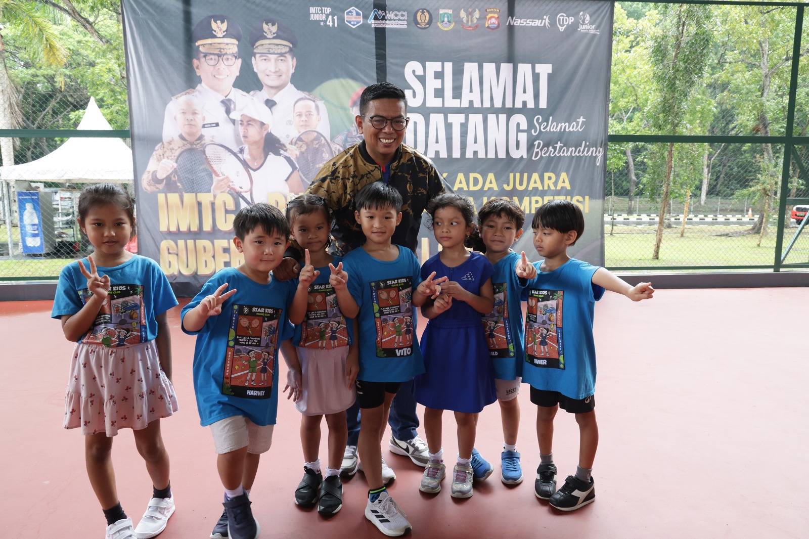 Gubernur Andra Soni saat membuka Kejuaraan Nasional Tenis Junior Piala Gubernur Banten 2026. Foto : Foto : Hunas Pemprov