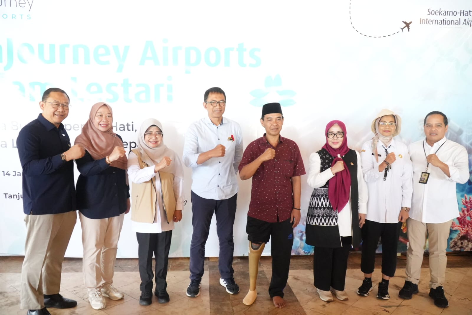 Acara penyerahan program Corporate Social Responsibility (CSR) InJourney Airports Alam Lestari di Hotel Kalica, Tanjunglesung, Kecamatan Panimbang, Rabu (14/1/2026).(Istimewa)