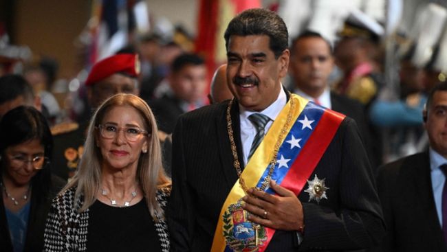 Prediden Venezuela Nicolas Maduro dan istrinya, Cilia Flores. Foto : Ist