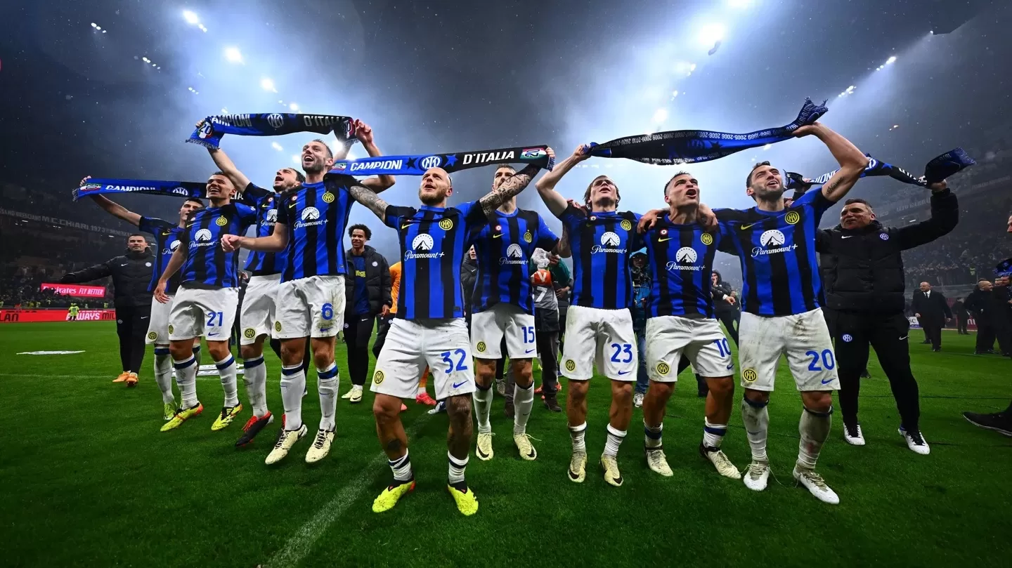 Skuad Inter Milan bertengger di puncak klasamen sementara Seri A. Foto : Ist