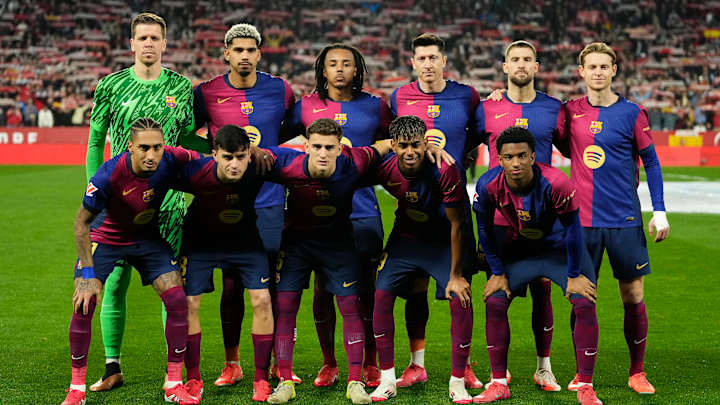 Skuad Barca siap pertahankan posisi pertama di klasemen La Liga. Foto : Ist