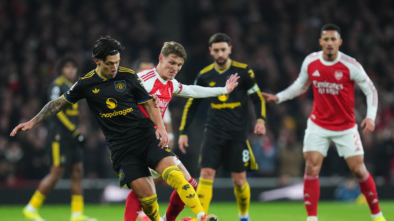 Laga MU vs Arsenal. Foto : Ist