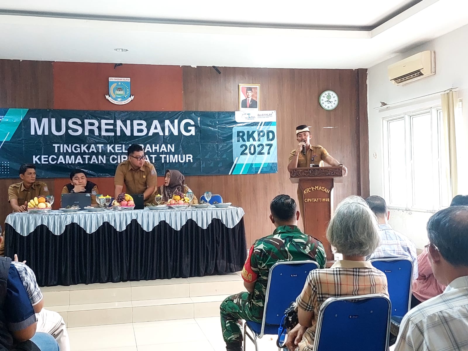 Musyawarah Perencanaan Pembangunan (Musrenbang) Tingkat Kecamatan Ciputat Timur yang digelar di Kelurahan Rengas. (tangselpos.id/rmn)