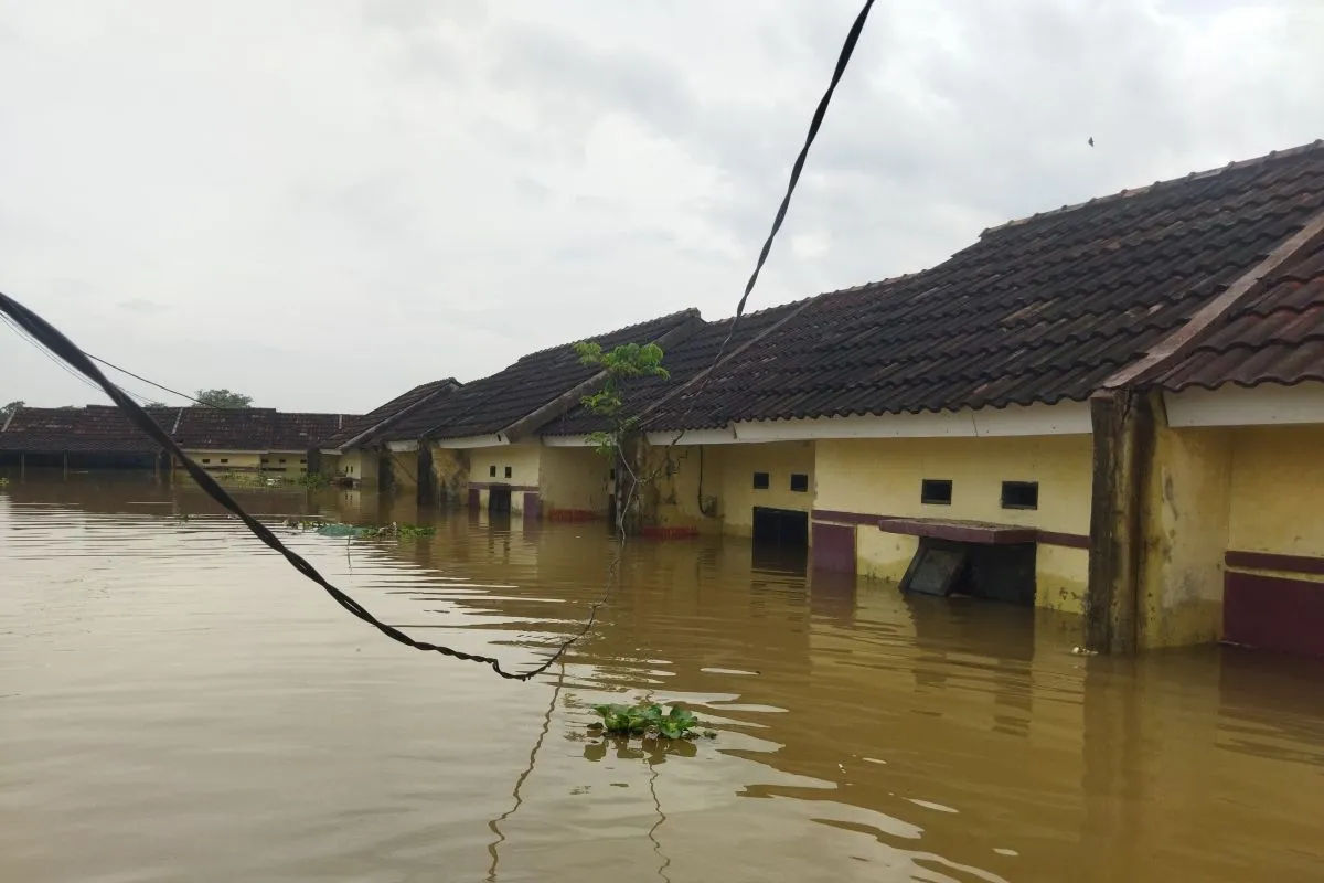 Kondisi banjir di Perumahan Taman Cikande. Foto ; Ist