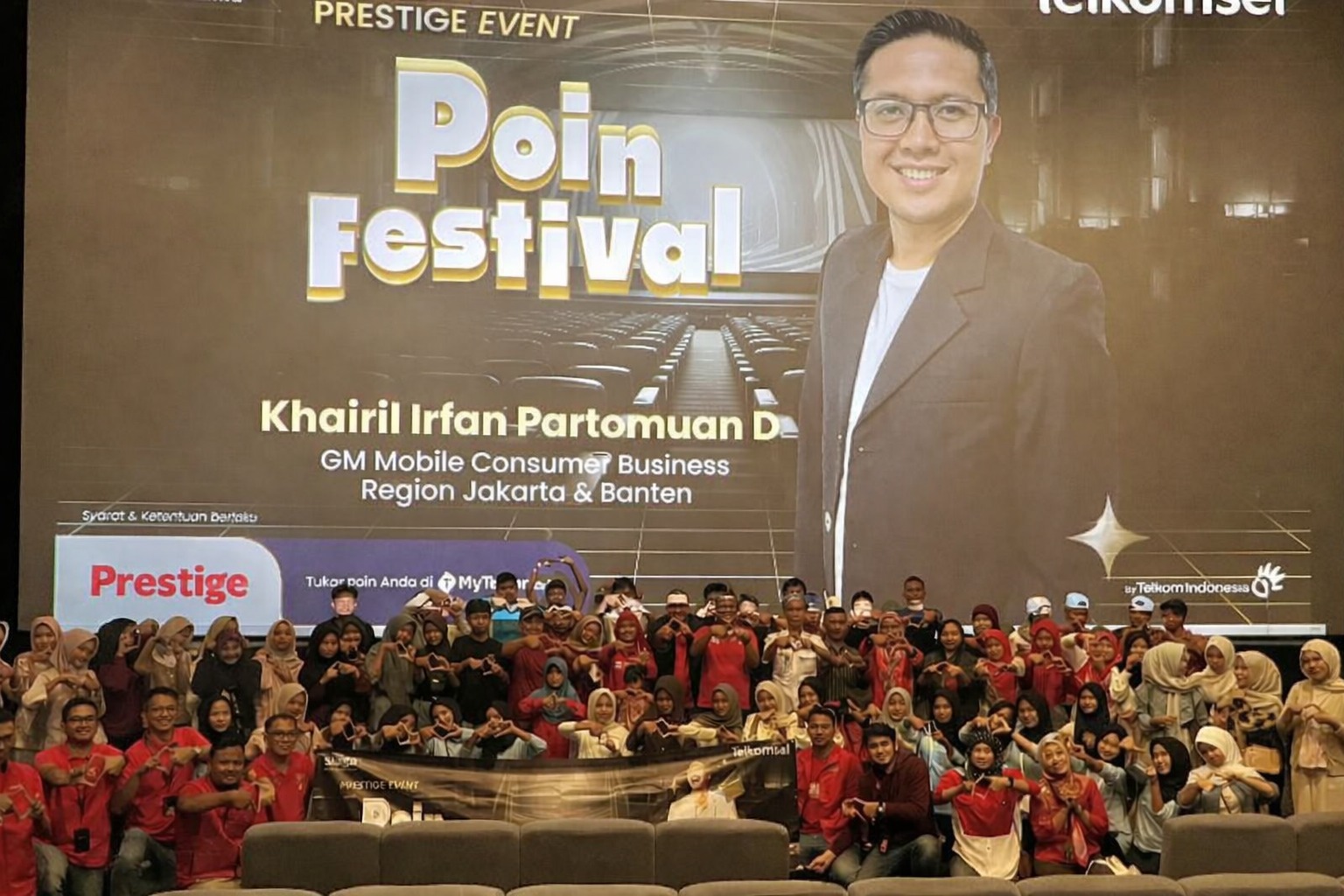 Telkomsel menggelar Nonton Bareng Telkomsel Poin Festival di CGV Maja Raya, Senin (19/1/2026).(Istimewa)