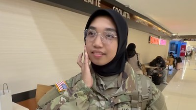 Kezia Syifa WNI yang menjadi Tentara di AS. Foto : Ist