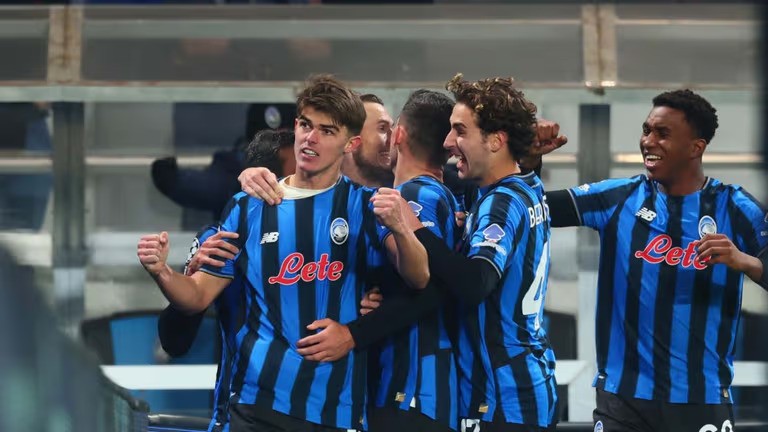 Selebrasi skuad Atalanta. Foto : Ist