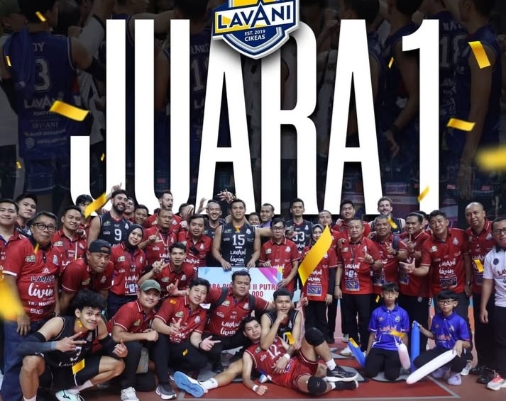 Skuad Lavani menjadi Juara 1 Putaran ke 2 Proliga 2026. Foto : Ist