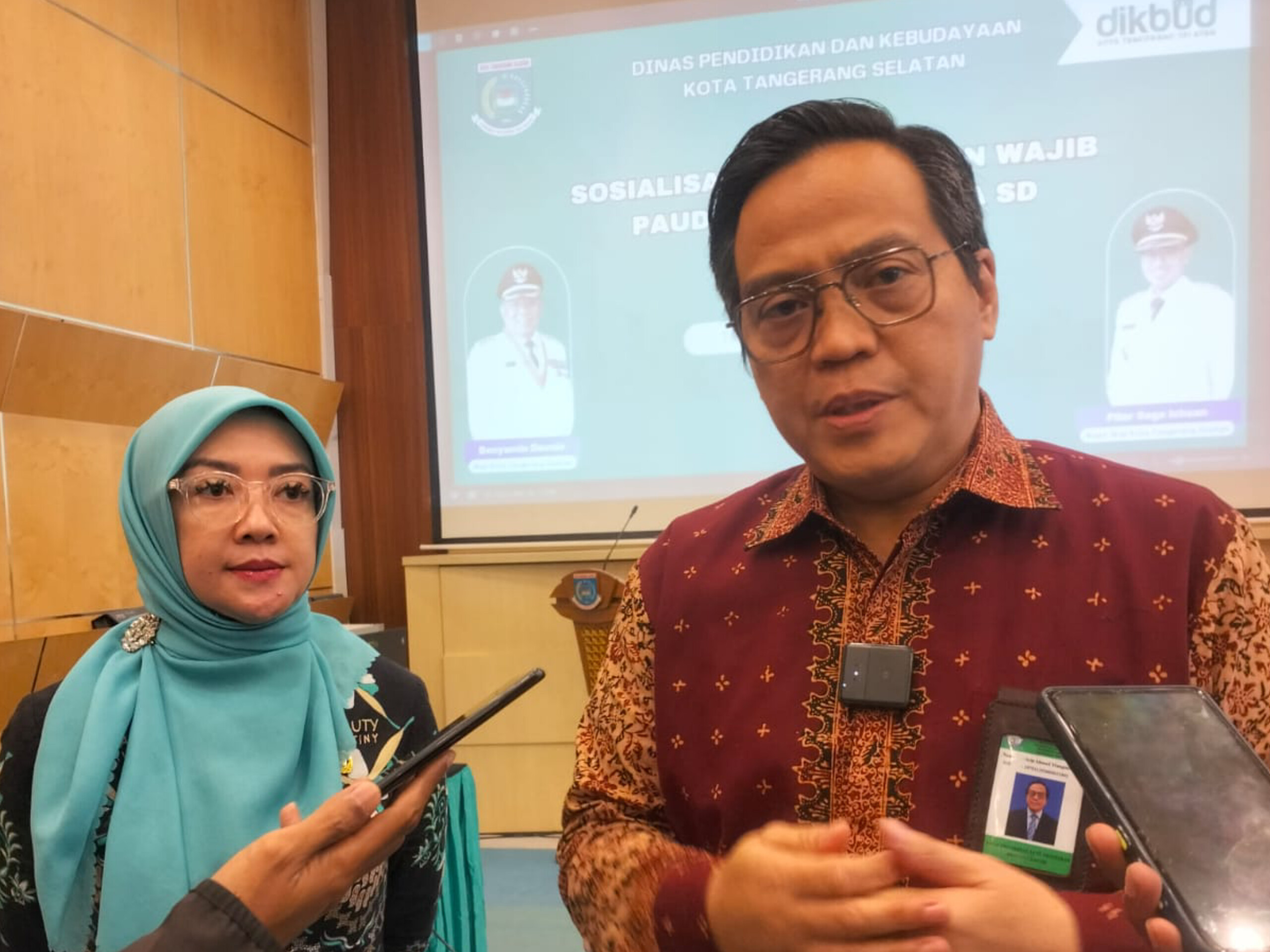 Kepala BPMP Provinsi Banten, Aria Ahmad Mangunwibawa, mengapresiasi upaya Pemkot Tangsel dalam mensosialisasikan pentingnya pendidikan PAUD kepada masyarakat. (tangselpos.id/rmn)
