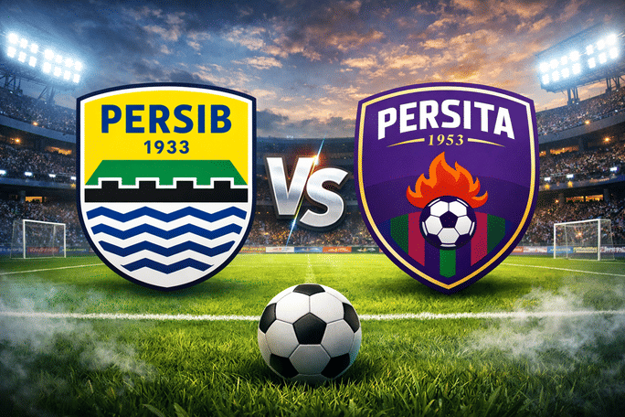 Laga Persib vs Persita untuk kemenangan Persib 1-0. Foto : Ist