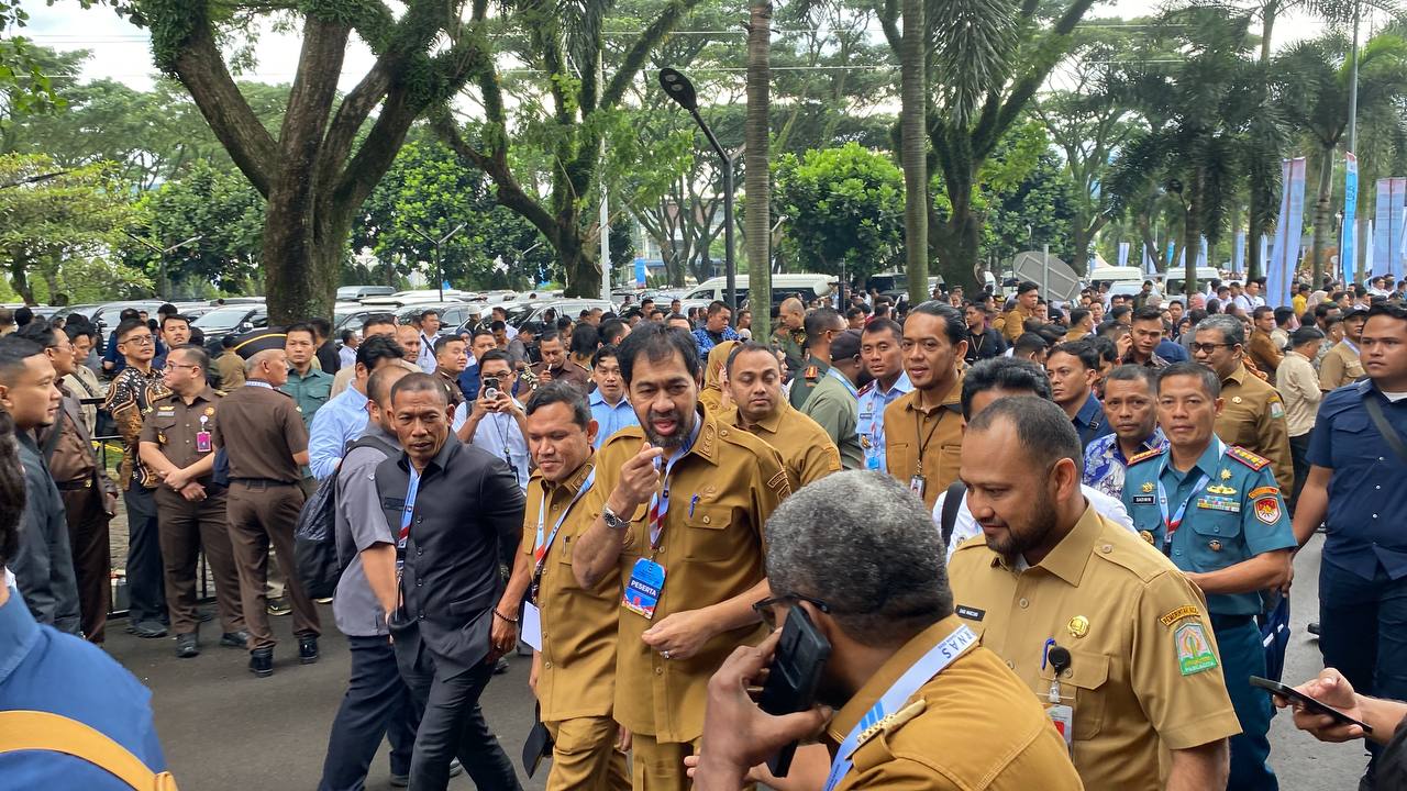 Para Kepala Daerah mulai hadir di CICC Sentul. Foto : Ist